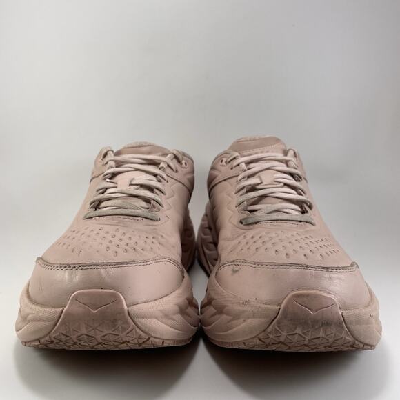 Hoka One One Bondi SR Womens Size 10 D Wide Leather Slip Resistant Peach Whip - Picture 2 of 11